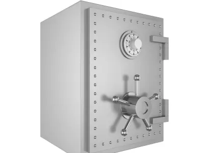 Steel Bank Safe 3D model