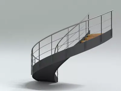 laos Spiral Staircase 3D model