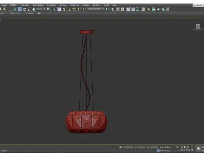 Deluxe Pendant Light Low-poly 3D model