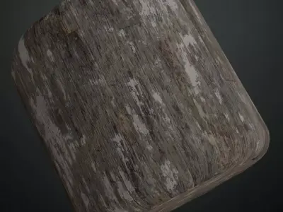 Dark Varnished Vertical Timber Slats PBR Seamless Texture