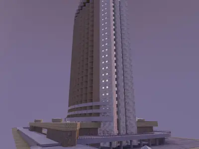 Hotel Kazakhstan 3d model 3D model