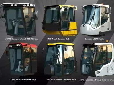 Vehicle Cabins - Group1 3D Model Pack