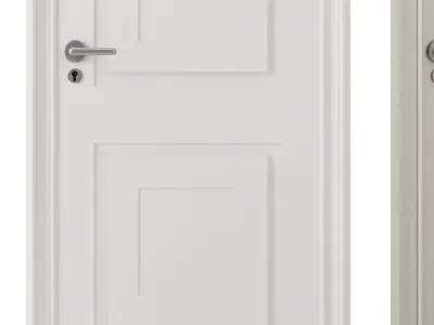 interior door set2 3D model