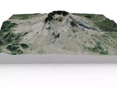 Mount St Helens 3D model
