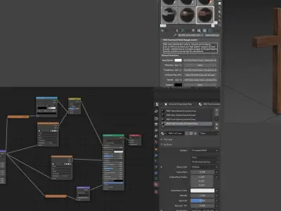 Church Scene Collection Objects many PBR Options Low-poly 3D model
