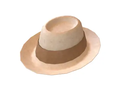 Cowboy Hat v1 004 Low-poly 3D model
