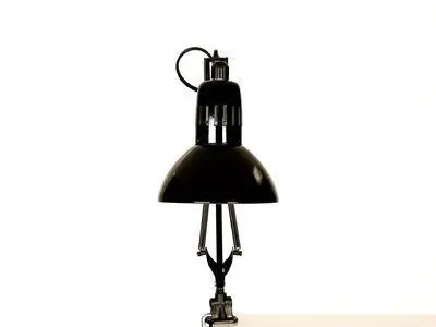 Black Ruthie Desk Lamp 3D model