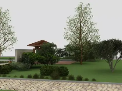 Backyard Design 3D model