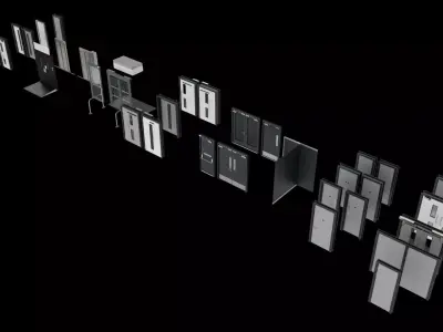 Doors Pack 1 Low-poly 3D model