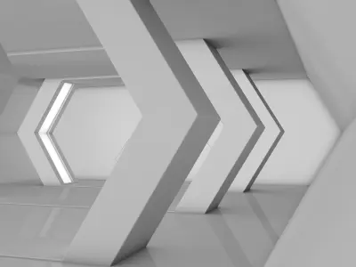 Sci Fi Warehouse 3D model shop
