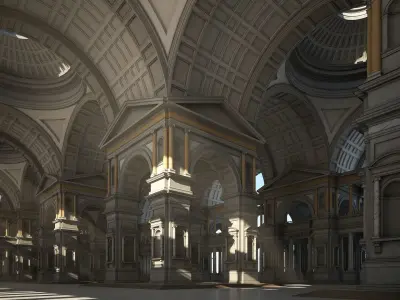 Hall of an Ancient Palace 3D model