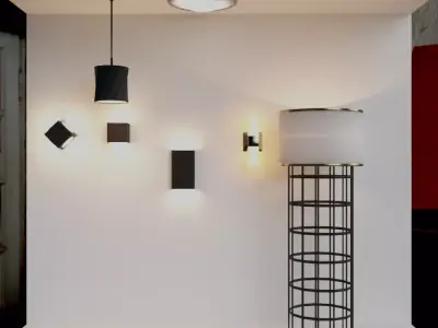 LightsBundle ceiling light with round shape Free 3D model