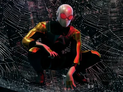 Agent Spider from Invincible TV Series 3D model 3D model