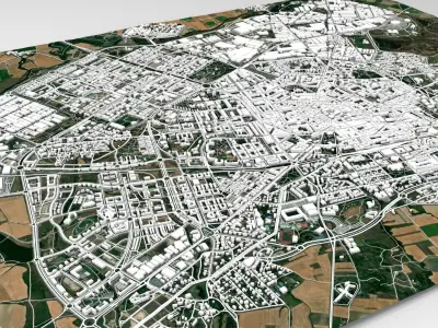 Cityscapes Vitoria Gasteiz Spain 3D model