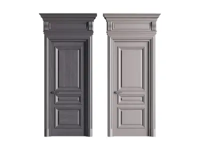 Modern entrance door 30 3D model