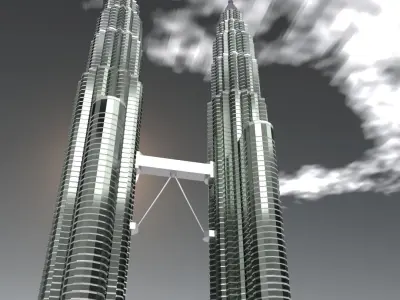Petronas Twin Tower 3D model