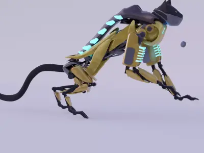 Sci-Fi cat 3D model
