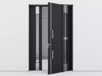 Aluminium door 109 3D model