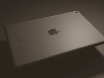 Ipad 8th generation three colors Low-poly 3D model