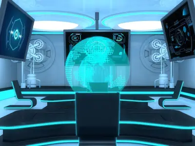 Sci Fi Room 3D model