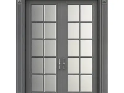 Door Collection 12 Pieces 3d model 3D model