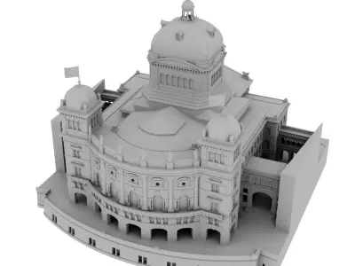 Federal Palace of Switzerland - Bundeshaus 3D print model