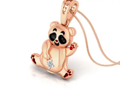 28 Panda Baby Light Weight Kids Pendant Necklace Charms  3D Model Pack