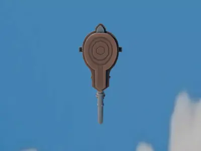 Crescent Claw Utility Hook 3D print model