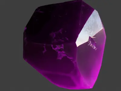 crystal gemstone Low-poly 3D model