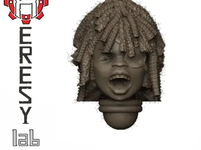 Heresylab - Female Sci-Fi heads for conversions SET 17 of 21 3D print model