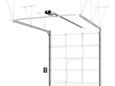 Automatic gate Hormann 3D model