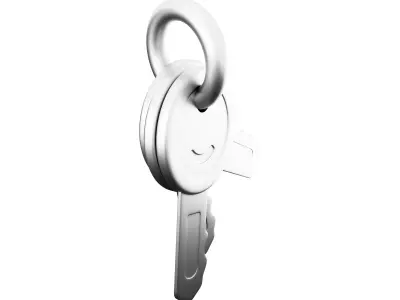 3d metallic color key cartoon icon 3D model