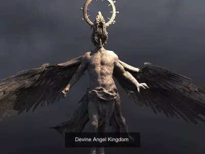 Devine Kingdom Fallen Angel collection 1 3D Model Pack