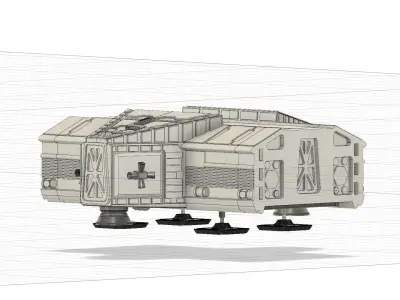 Space 1999 Science pod addition 22 inch model 3D print model