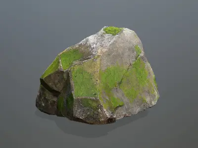 Rock Set Low-poly 3D model 45