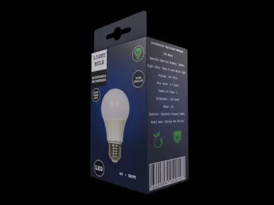Colored Light Bulb - GAME READY PBR Low-poly 3D model