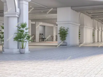 ITC Royal Bengal Kolkata With V-Ray Lights 3D model