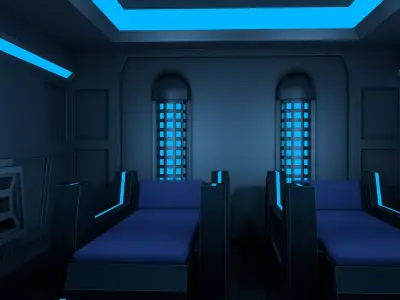 Sci Fi Room 3D model order