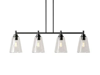 Washington Mews Light Kitchen Island Linear 3D model