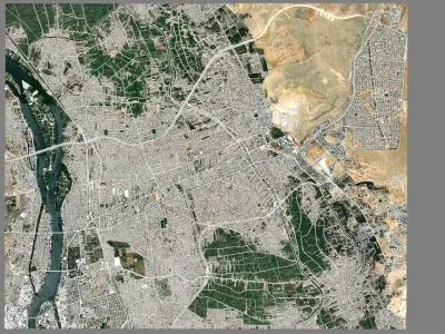 Cityscape Giza Egypt 3D model