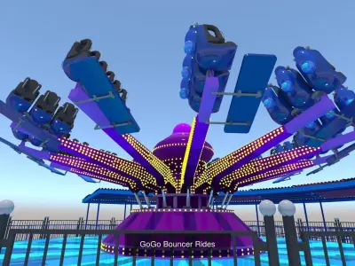 Rides Attraction Collection 3D Model Pack