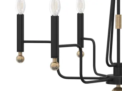 Baxley 6-Light Chandelier 3D model