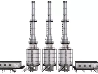 Refiniery Model 3D model