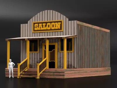 West Wild Home 15 Low-poly 3D model