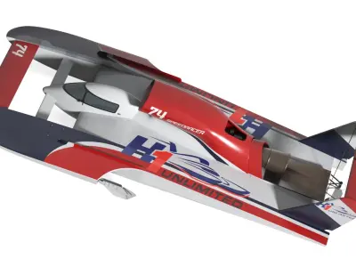  High Speed Hydroplane Boat Simplified 