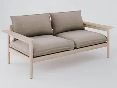 DWR Terassi Two Seater Sofa 3D model