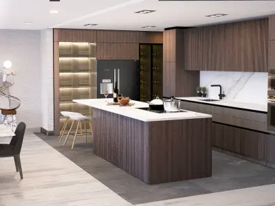 interior pent house universidad 1090 CDMX 3D model
