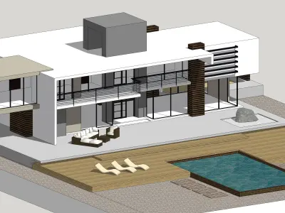 House Architectural Project 02 - The plan is empty 3D model