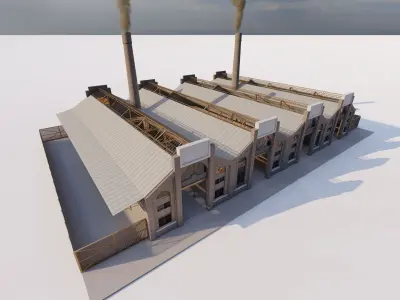 Warehouse-Warehouse Building 3D model