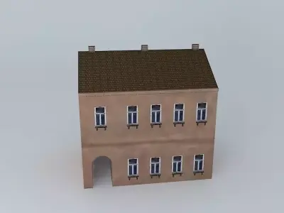 19th Century House Low-poly 3D model